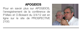 Conférence Apogeïos